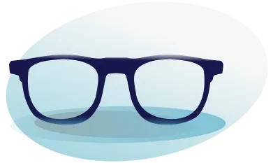Common glasses that people with presbyopia use